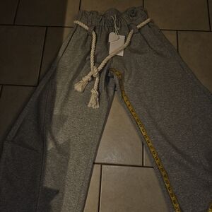 Aelfric Eden Gray Track Pants with Rope Detail